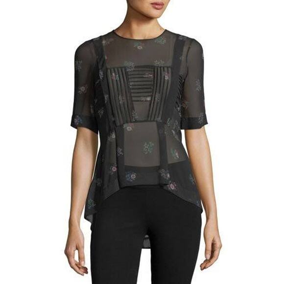 Veronica Beard Braden Silk Top - Picture 1 of 5